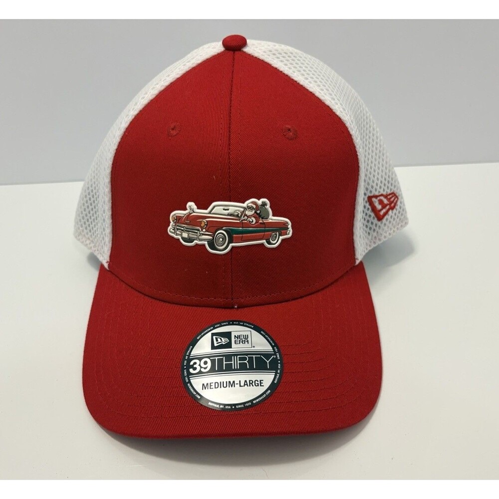 NEW Santa Claus Convertible Lowrider New Era 39Thirty Flex Cap Hat Red M/L